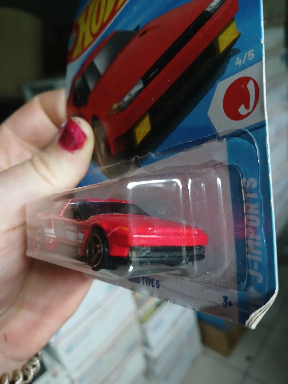 Hot Wheels Hako Type D in red from the 2025 HW J-Imports series (number 4/5, col